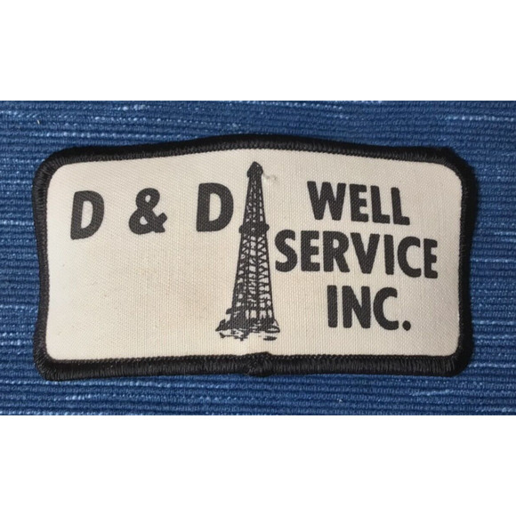 Vintage D&D Oil Well Service Patch Oilfield 11B - Picture 1 of 2